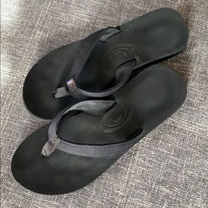 Rainbow ‘Bella’ soft top tapered canvas sandals